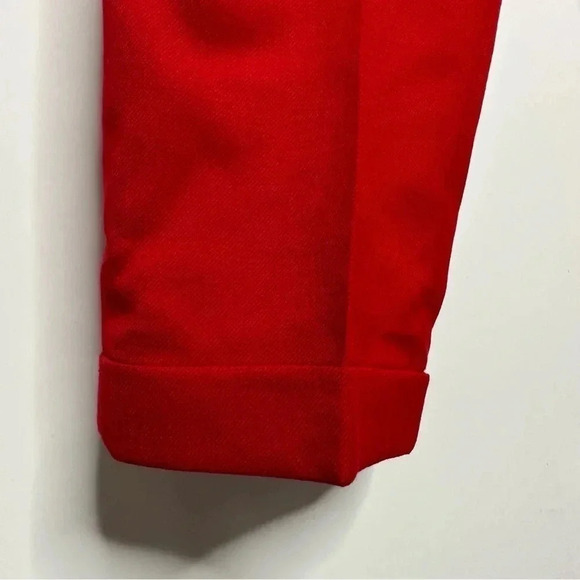 Pendleton Red 100% Virgin Wool Ultra High-Rise Straight Leg Pants Size 8P - Picture 6 of 10